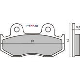 Pastiglie Freno RMS Organiche Honda Sh 125-150cc Anteriore per HONDA NES 125  AROBASE 125 2000 - 2006